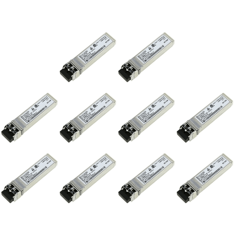 10 x Brocade 57-1000117-01 - Brocade 8Gb SFP+ transceiver module - Used
