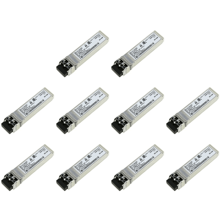 10 x Brocade 57-1000117-01 - Brocade 8Gb SFP+ transceiver module - Used