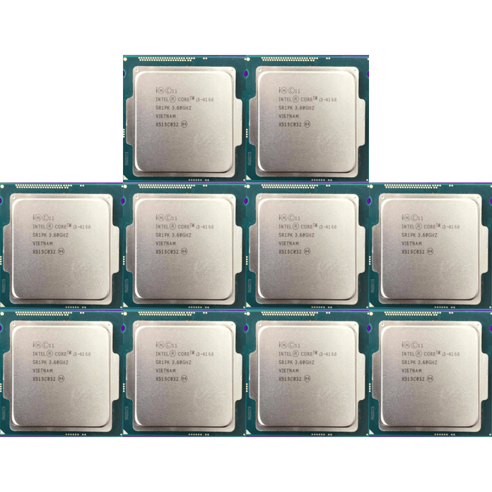 10 x Intel Core I3 4160 CPU - Processor Only -  Used