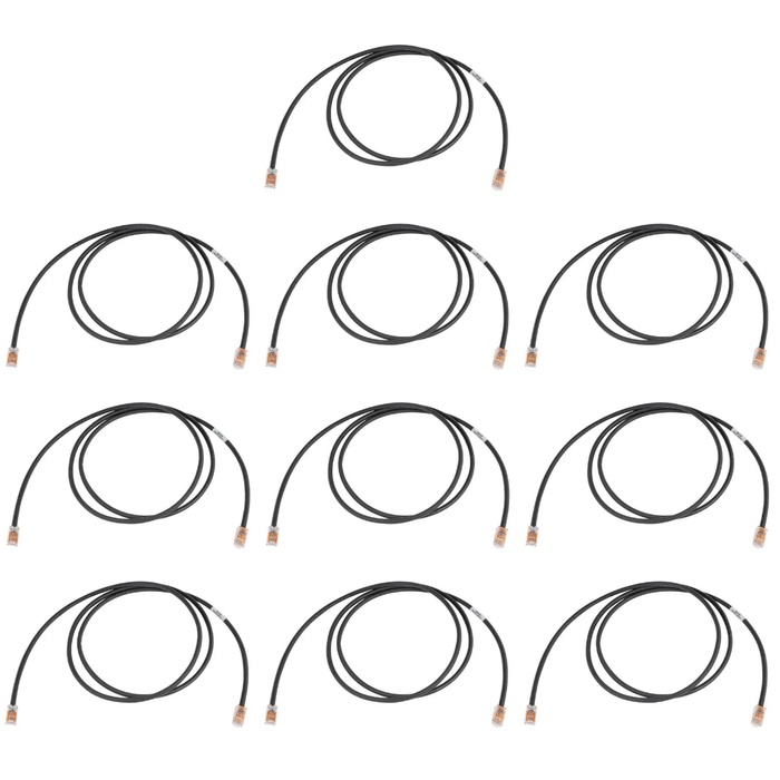 10 x CommScope CPC3392-03F004 GS8E-L-DG-4FT Gray U/UTP Modular Patch Cord – New