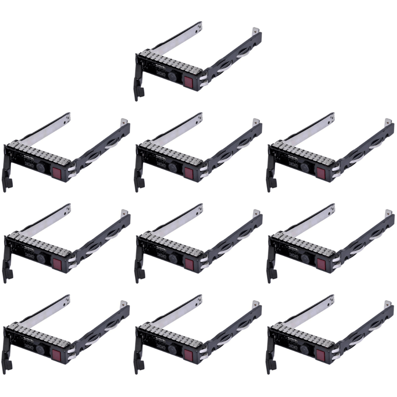 10 x HP 651687-001 GEN 8 and Gen 9 2.5 Inch SFF Hard Drive Tray - Refurb
