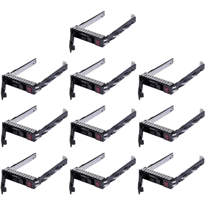 10 x HP 651687-001 GEN 8 and Gen 9 2.5 Inch SFF Hard Drive Tray - Refurb