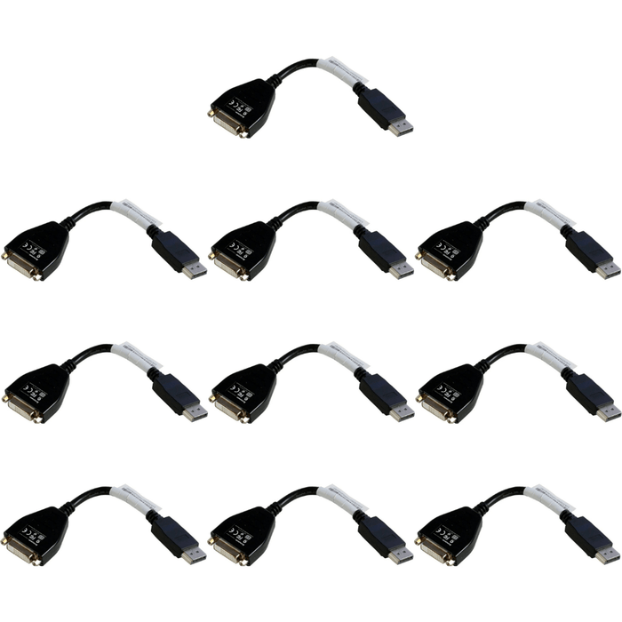 10 x Lenovo DisplayPort to Single-Link DVI-D Monitor Cable – Used