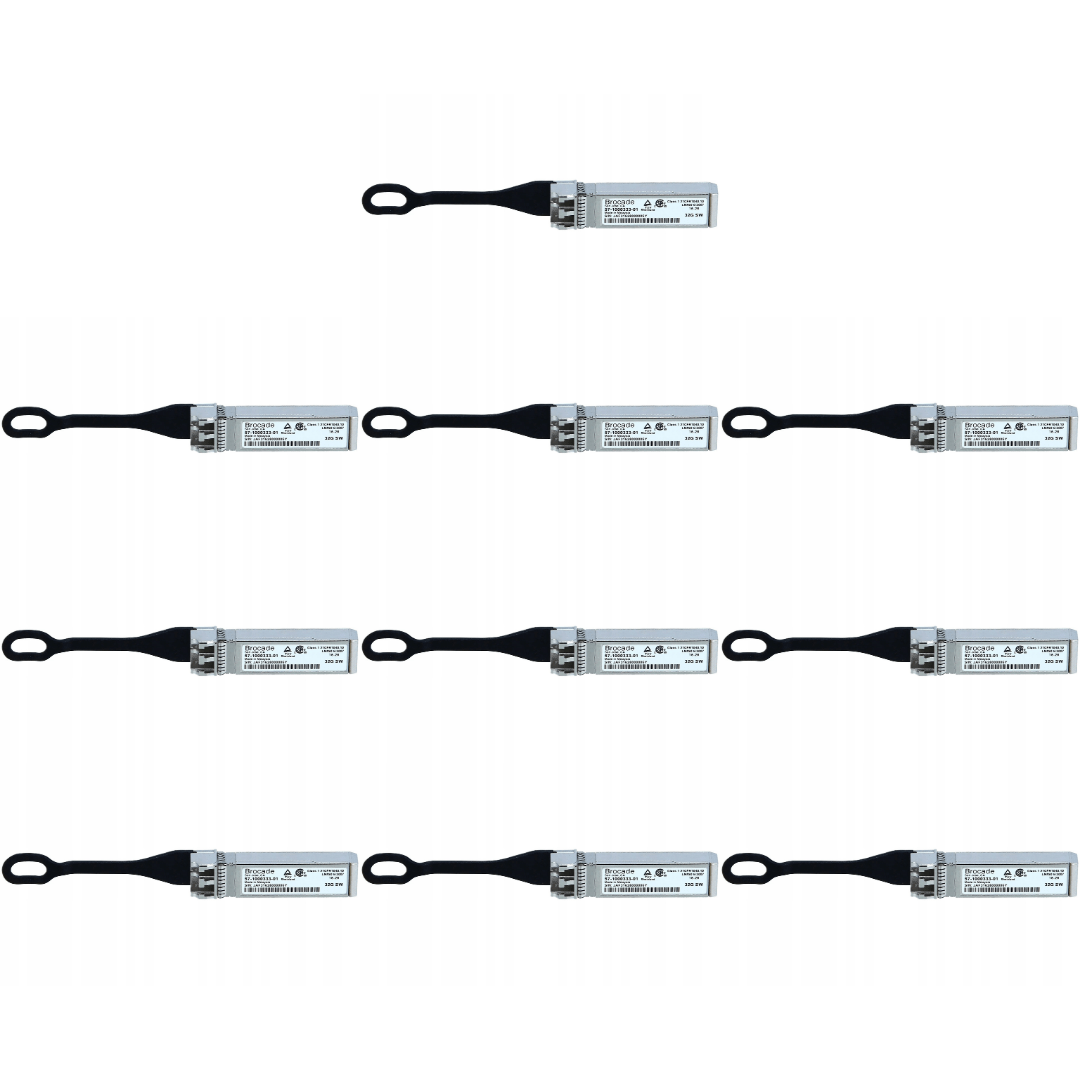 10 x Brocade 57-1000333-01 32Gb Fibre Channel SWL SFP+ Transceiver Mod ...