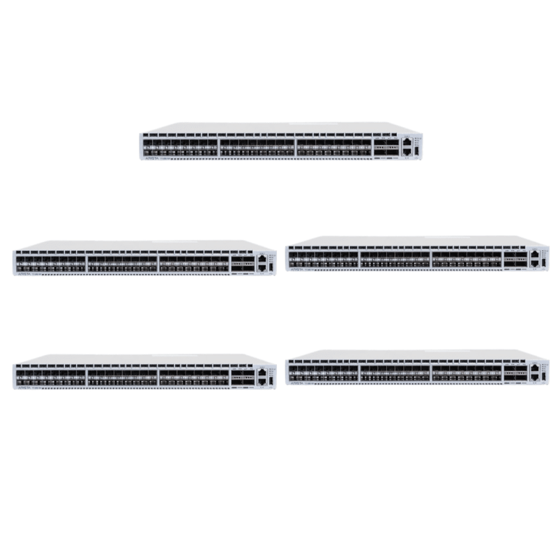 5 x Arista DCS-7050TX-64 48 × 10G-T RJ45 + 4 × 40GE QSFP Ethernet Switch – Refurb