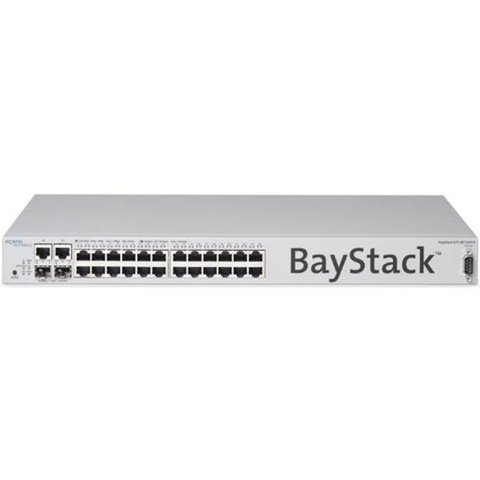 Nortel BayStack 425-24T 24-Port 10/100 Ethernet Switch; 2 SFP; Used