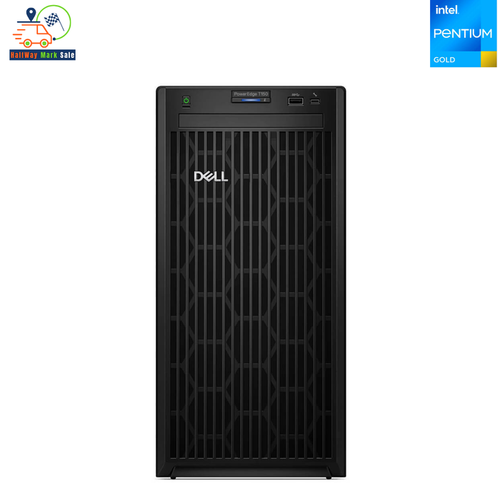 Dell PowerEdge T150 4U Tower Server – Pentium Gold G6405T – 8GB DDR4 – 3 × 2TB SATA – PERC H755 – Broadcom BCM5720 – New Special