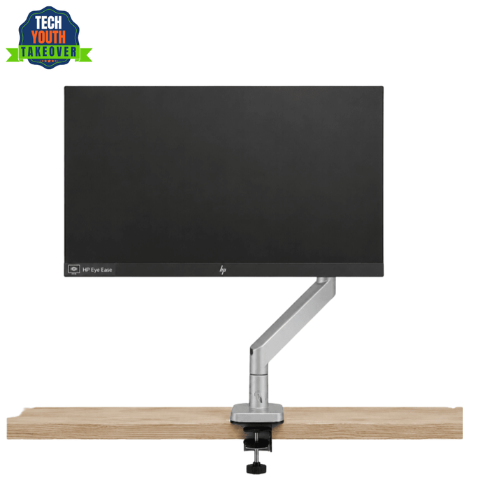 HP E24d G4 23.8 Inch FHD Advanced Docking Monitor with Adjustable Desk Mount Arm – Refurbished