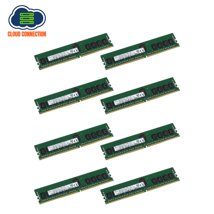SK Hynix 128GB Server RAM Kit - 8 x 16GB 2Rx8 PC4-2400T-RE1-11 DDR4 Server RAM - Refurb