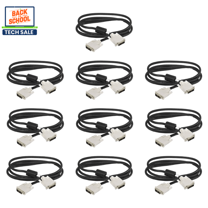 10 x DVI-D Male To Dvi-D Male - 1 Meter - New
