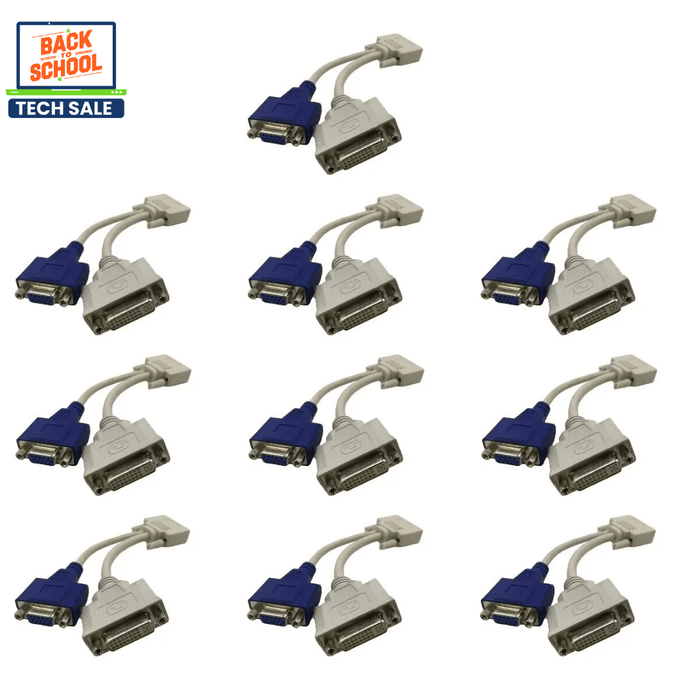 10 x DVI to DVI & VGA Splitter Cable – Used