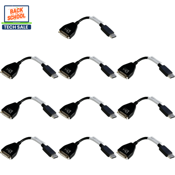 10 x Lenovo DisplayPort to Single-Link DVI-D Monitor Cable – Used