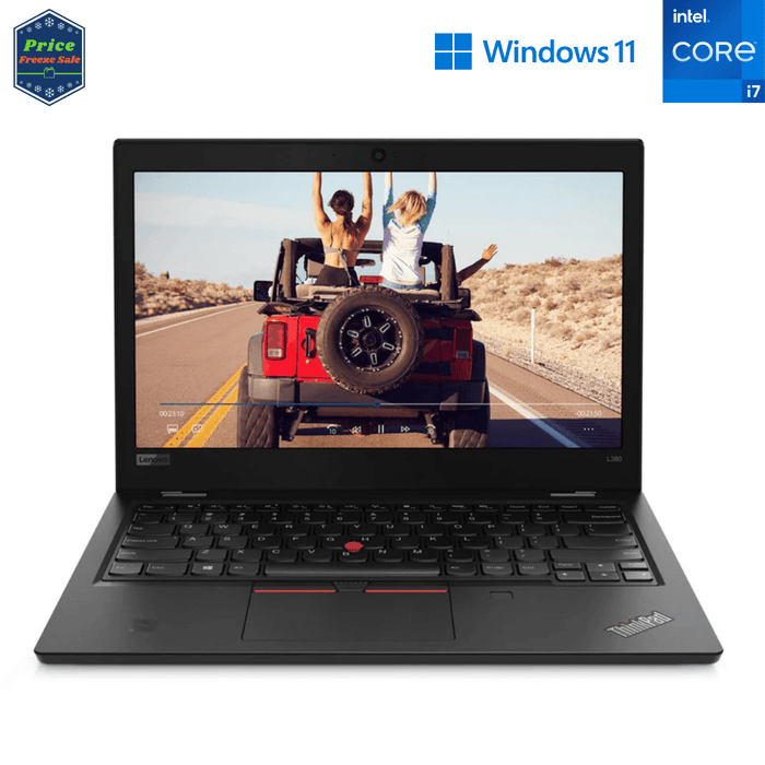 Lenovo ThinkPad L380 13.3 Inch Executive Productivity Laptop - i7 8550U - 16GB DDR4 - 256GB NVMe SSD - Win11Pro - Refurb Special