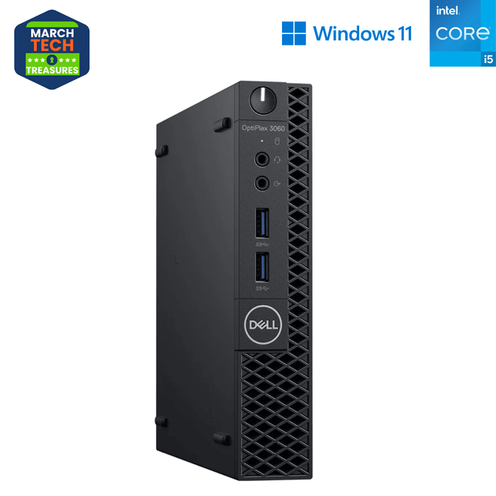 Dell Optiplex 3060 Micro Computer - I5 8400T - 8GB DDR4 - 256GB SSD - Win11Pro - Refurb