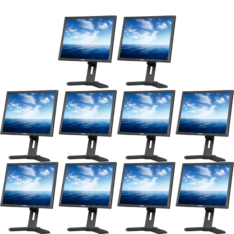 10 x Dell P190ST 19 Inch Square Monitor - VGA & DVI-D - Pre-Owned