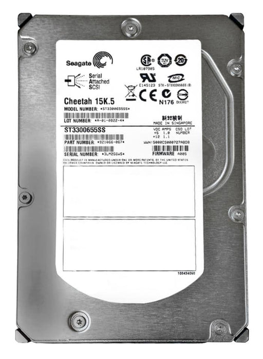 Pre-Owned Seagate ST3300655SS - 300GB SAS Hard Drive - 3.5" - 15 000 RPM - 3GB/s