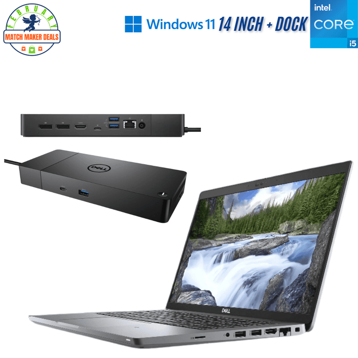 Dell Latitude 5420 14 Inch FHD Touch Business Laptop + Dock Bundle - i5 1145G7 - 16GB DDR4 - 512GB NVME - Win11Pro - Demo