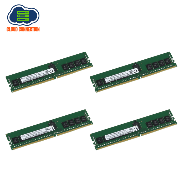SK Hynix 64GB Server RAM Kit - 4 x 16GB 2Rx8 PC4-2400T-RE1-11 DDR4 Server RAM - Refurb