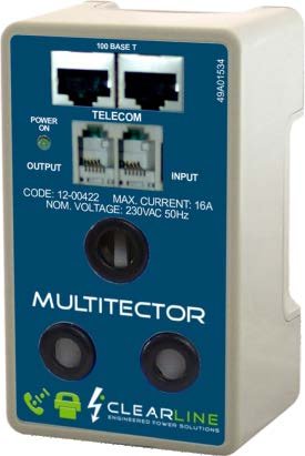 Clearline Multitector 12-00422 Network Power Surge Protector - Open Box