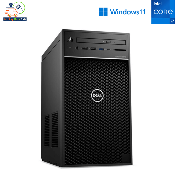 Dell Precision 3640 Tower Workstation Computer – i7-10700 – 8GB DDR4 – 256GB NVMe SSD – NVIDIA Quadro P620 2GB – Win11Pro – Refurb