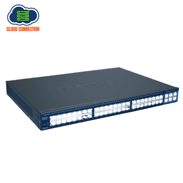 Trendnet Teg-2248Ws 48-Port 10/100 Mbps Web Smart Switch W/4 Gigabit Ports And 2 Mini-GBic Slots - Used
