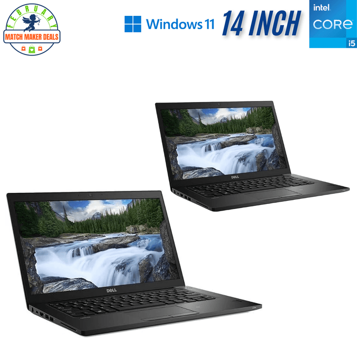 2 x Dell Latitude 5490 14 Inch Student Laptop Bundle – i5 7300U – 8GB DDR4 – 256GB SSD – Win11Pro – Refurb