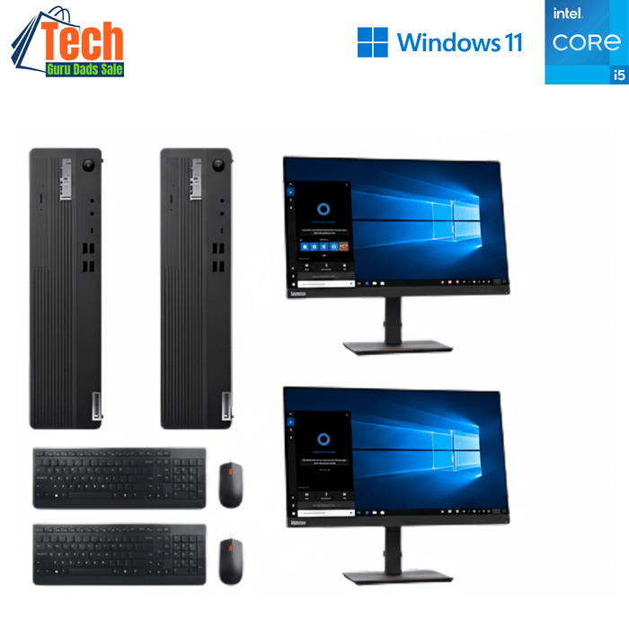 2 x Lenovo ThinkCentre M70S SFF Gen 4 SME Business Computer Sets - i5 13400 - 16GB DDR5 - 512GB SSD - Win11Pro - New Special