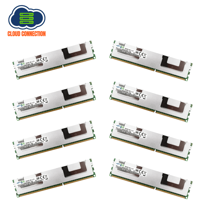 Samsung 256GB Kit - 8 x 32GB 4Rx4 PC3L-12800L-11-12-C0 DDR3 Server RAM – Refurb