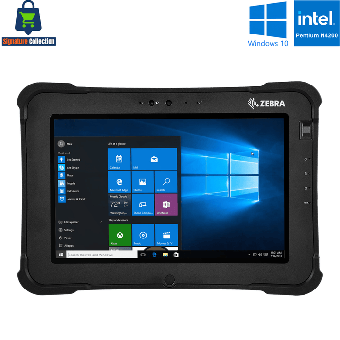Zebra Xslate L10 Rugged Tablet – Pentium N4200 – 8GB LPDDR4 – 128GB SSD – Win10 IoT – Open Box