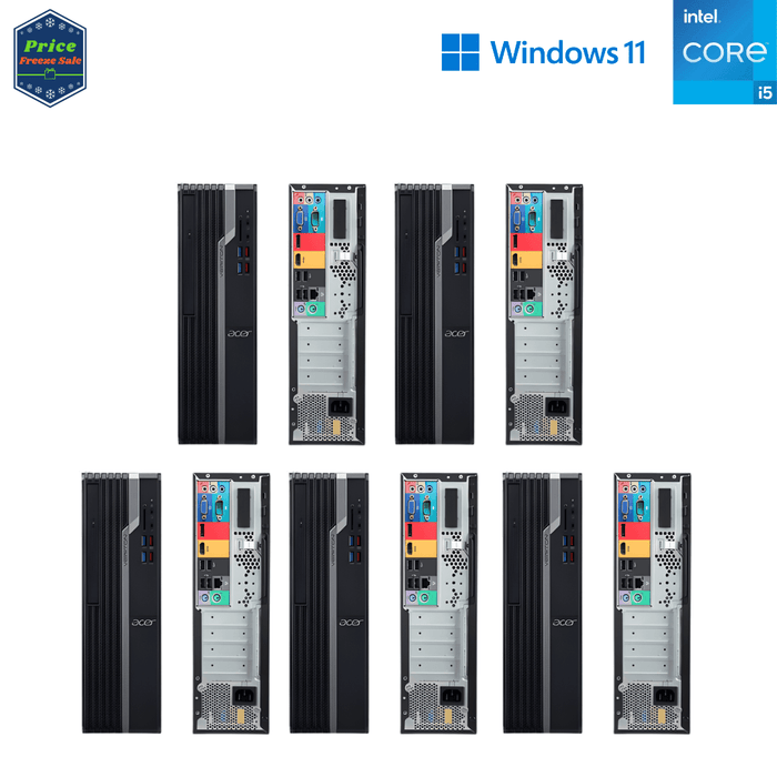 5 x Acer Veriton X4665G SFF SMME Business Bundle – i5 9400 – 16GB DDR4 – 256GB SSD – Win11Pro – Refurb Special