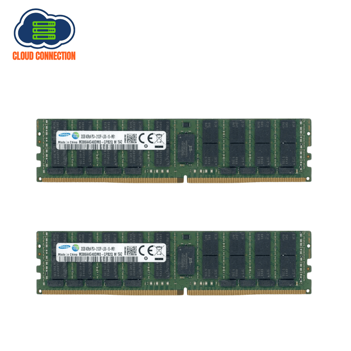 Samsung 64GB Kit - 2 x 32GB 4Drx4 Pc4-2133P-Ld0-10-Dc0 Server RAM - Used