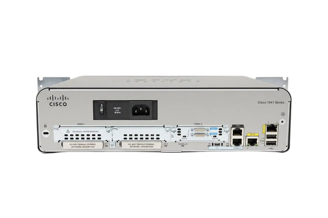 Cisco 1941/K9 Integrated Services Router with HWIC-2T 2-Port Serial WAN Interface Card – Refurb