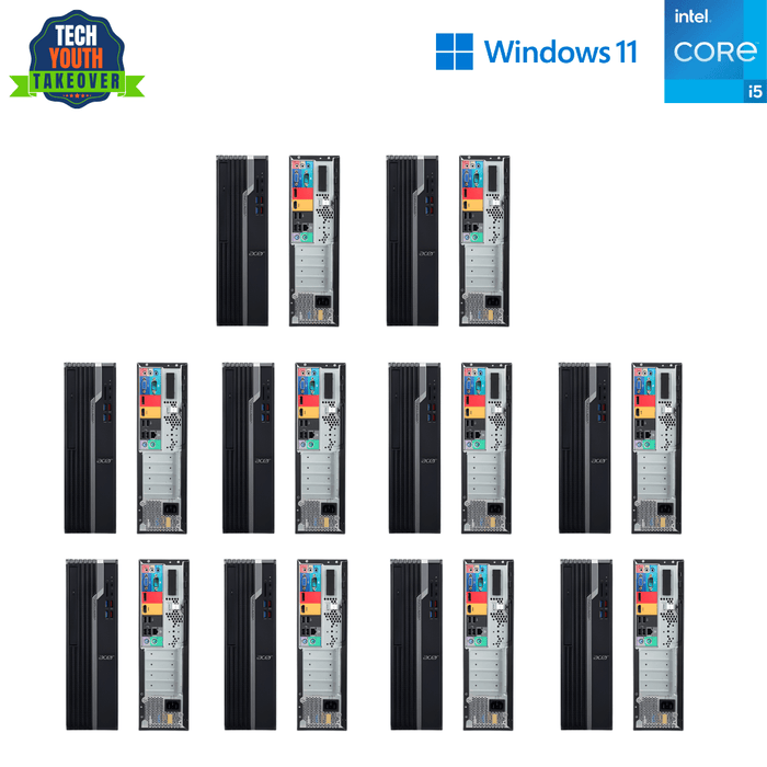10 x Acer Veriton X4665G SFF Corporate Computer Bundle – i5 9400 – 16GB DDR4 – 256GB SSD – Win11Pro – Refurb Special