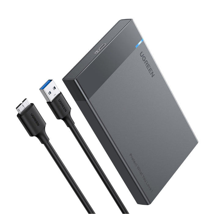 UGREEN US221 2.5 Inch 5Gbps SATA Hard Drive Enclosure - New