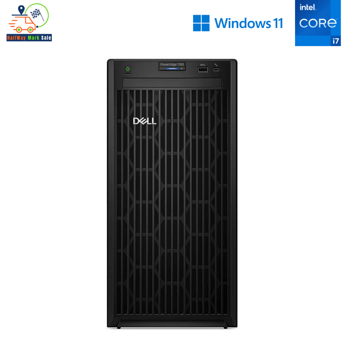 Dell PowerEdge T150 4U Tower Server – Pentium Gold G6405T – 8GB DDR4 – 3 × 2TB SATA – PERC H755 – Broadcom BCM5720 – New Special