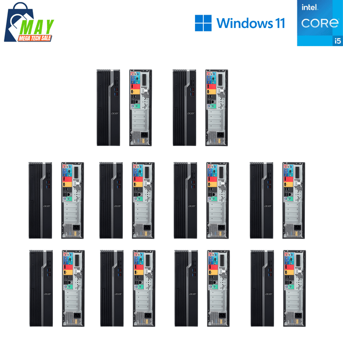 10 x Acer Veriton X4665G SFF Corporate Computer Bundle – i5 9400 – 16GB DDR4 – 256GB SSD – Win11Pro – Refurb Special