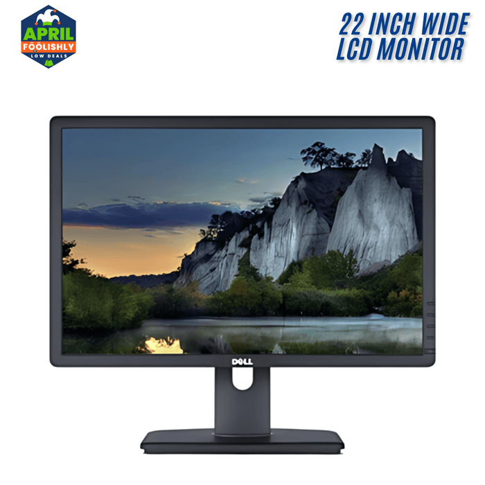 Dell P2213t 22 Inch Wide Lcd Monitor - VGA, DVI & DisplayPort -  Refurb Special