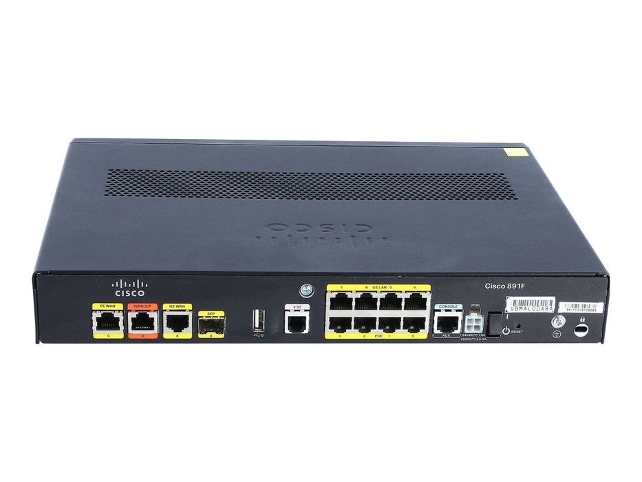 Cisco C891F-K9 Gigabit Ethernet security router with SFP - Refurb