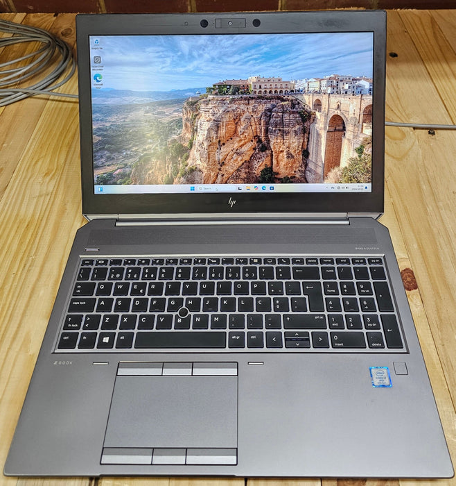 HP ZBook 15 G6 (Fair Condition) 15.6 Inch Design Laptop; i7 9850H; 16GB PC4; 256GB SSD; Nvidia T2000; Win11Pro; Refurb