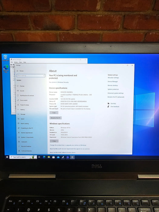 Dell Precision 7720 (Good Condition, Battery Issue) 17.3 Inch Workstation Laptop; i7 7820HQ; 16GB PC4; 256GB SSD; Nvidia M1200; Win10Pro; Refurb