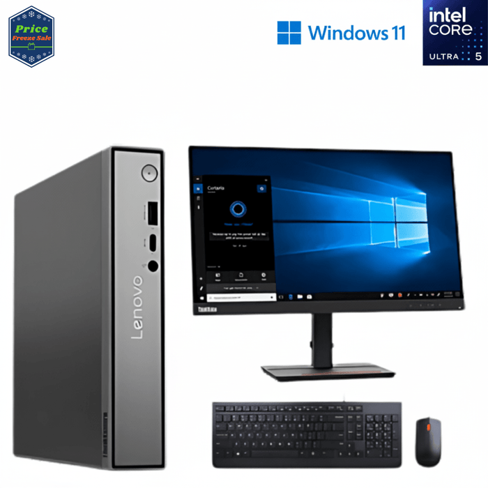Lenovo ThinkCentre Neo 50q Gen 5 Tiny Performance Computer Set - Ultra 5 210H - 8GB DDR5 - 512GB SSD - Win11Pro - New Special