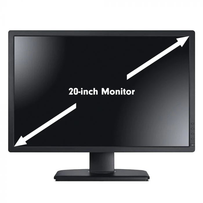 20 Inch Wide LCD Monitor - VGA, DVI & DisplayPort - Used
