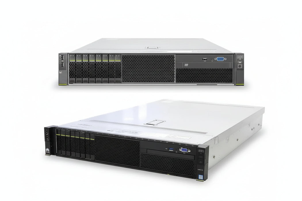Huawei 2288H V5 2U Rackmount Server – 8 SFF – 2 × Xeon Bronze – 128GB DDR4 – 5 × 600GB SAS – LSI MegaRAID Tri-Mode SAS3508 – Intel X722 + MT27710 – 2 × 550W – Refurb