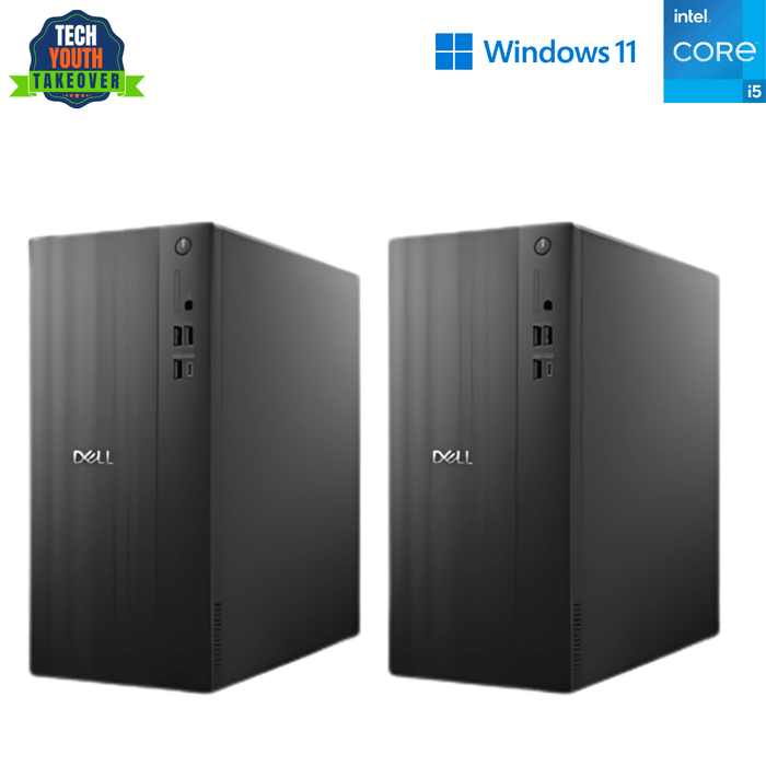 2 x Dell ECT1250 Tower Home & Office Computer - i3 14100 - 8GB DDR5 - 512GB NVME - Built-In Wi-Fi - Win11Pro - New Special