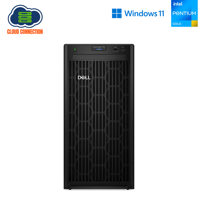 Dell PowerEdge T150 4U Tower Server – Pentium Gold G6405T – 8GB DDR4 – 3 × 2TB SATA – PERC H755 – Broadcom BCM5720 – New Special