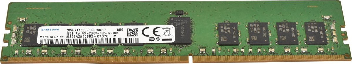 Samsung 16GB 1Rx4 PC4-2666V-RC2-12-DB1 DDR4 Server RAM – Refurb