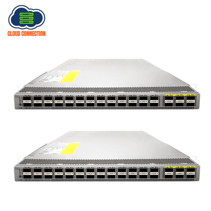 2 x Cisco Nexus N9K-C9332PQ 32 Port 40GB QSFP Switch - Refurb