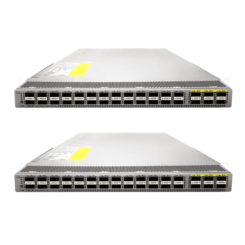 2 x Cisco Nexus N9K-C9332PQ 32 Port 40GB QSFP Switch - Refurb
