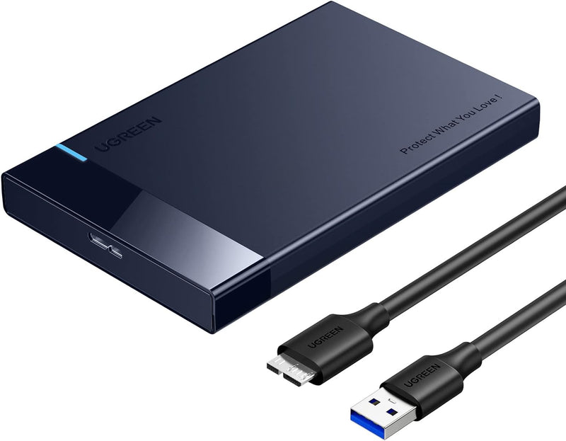 UGREEN US221 2.5 Inch 5Gbps SATA Hard Drive Enclosure - New