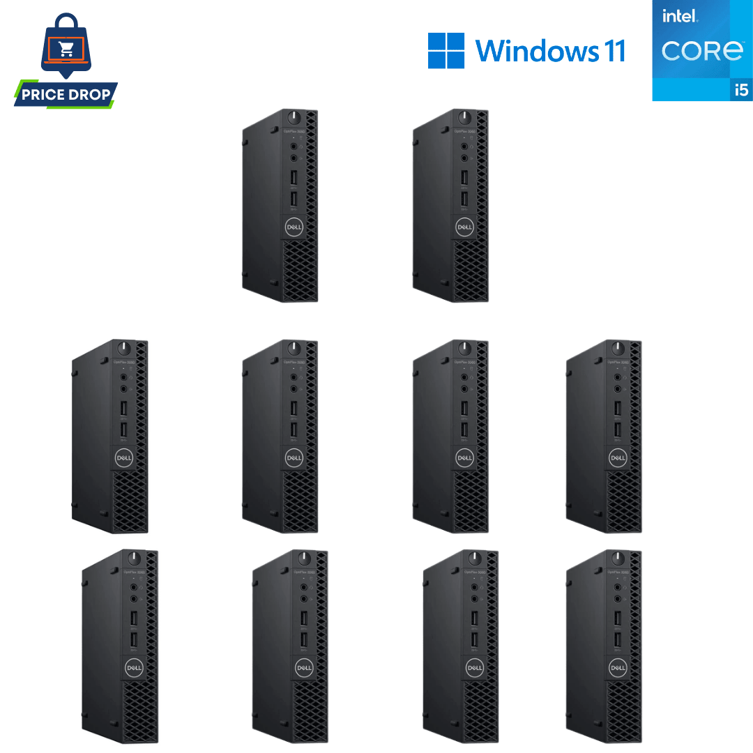 10 x Dell OptiPlex 3060 Micro Enterprise Computer Bundle - i5 10 x Dell OptiPlex 3060 Micro Enterprise Computer Bundle - i5